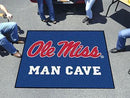 BBQ Store NCAA Ole Miss Man Cave Tailgater Rug 5'x6'