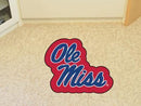 Custom Logo Rugs NCAA Ole Miss Mascot Custom Shape Mat