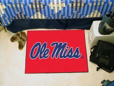 Outdoor Mat NCAA Ole Miss Starter Rug 19"x30"