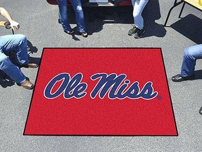 Grill Mat NCAA Ole Miss Tailgater Rug 5'x6'