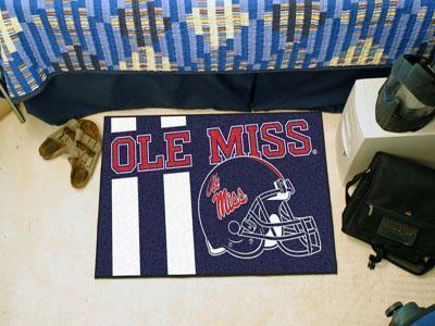 Outdoor Rug NCAA Ole Miss Uniform Starter Rug 19"x30"