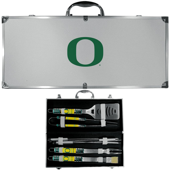 NCAA - Oregon Ducks 8 pc Tailgater BBQ Set-Tailgating & BBQ Accessories,College Tailgating Accessories,Oregon Ducks Tailgating Accessories-JadeMoghul Inc.
