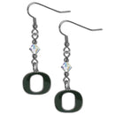 NCAA - Oregon Ducks Crystal Dangle Earrings-Jewelry & Accessories,Earrings,Crystal Dangle Earrings,College Crystal Earrings-JadeMoghul Inc.