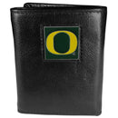 NCAA - Oregon Ducks Deluxe Leather Tri-fold Wallet-Wallets & Checkbook Covers,Tri-fold Wallets,Deluxe Tri-fold Wallets,Window Box Packaging,College Tri-fold Wallets-JadeMoghul Inc.