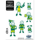NCAA - Oregon Ducks Family Decal Set Small-Automotive Accessories,Decals,Family Character Decals,Small Family Decals,College Small Family Decals-JadeMoghul Inc.
