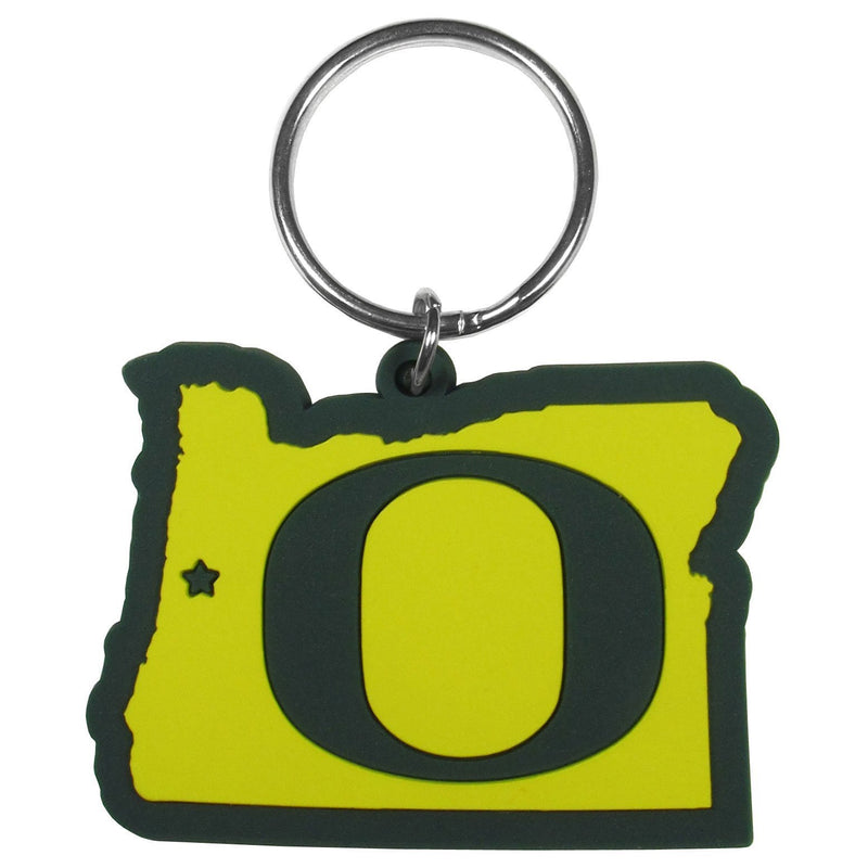 NCAA - Oregon Ducks Home State Flexi Key Chain-Key Chains,College Key Chains,College Home State Flexi Key Chains-JadeMoghul Inc.
