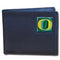 NCAA - Oregon Ducks Leather Bi-fold Wallet-Wallets & Checkbook Covers,Bi-fold Wallets,Window Box Packaging,College Bi-fold Wallets-JadeMoghul Inc.