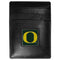 NCAA - Oregon Ducks Leather Money Clip/Cardholder Packaged in Gift Box-Wallets & Checkbook Covers,Money Clip/Cardholders,Gift Box Packaging,College Money Clip/Cardholders-JadeMoghul Inc.