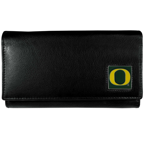 NCAA - Oregon Ducks Leather Women's Wallet-Wallets & Checkbook Covers,Women's Wallets,College Women's Wallets-JadeMoghul Inc.