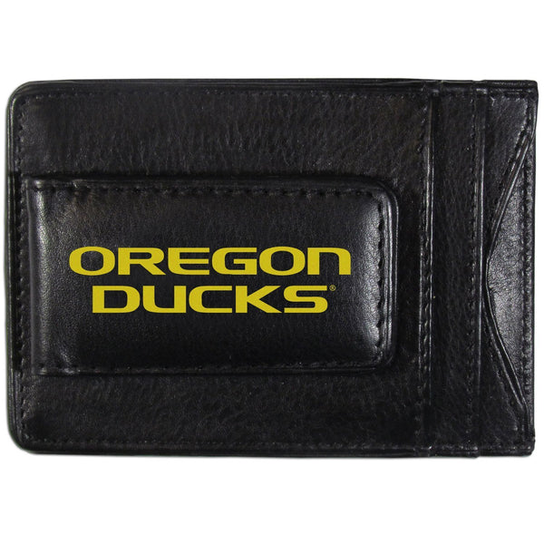 NCAA - Oregon Ducks Logo Leather Cash and Cardholder-Wallets & Checkbook Covers,College Wallets,Oregon Ducks Wallets-JadeMoghul Inc.