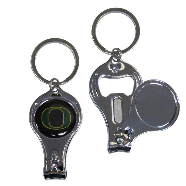NCAA - Oregon Ducks Nail Care/Bottle Opener Key Chain-Key Chains,3 in 1 Key Chains,College 3 in 1 Key Chains-JadeMoghul Inc.