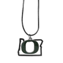 NCAA - Oregon Ducks State Charm Necklace-Jewelry & Accessories,Necklaces,State Charm Necklaces,College State Charm Necklaces-JadeMoghul Inc.