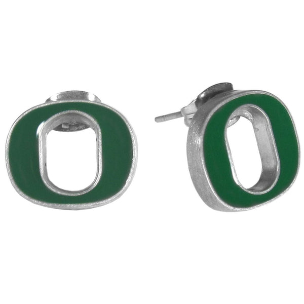 NCAA - Oregon Ducks Stud Earrings-Jewelry & Accessories,Earrings,Stud Earrings,College Stud Earrings-JadeMoghul Inc.