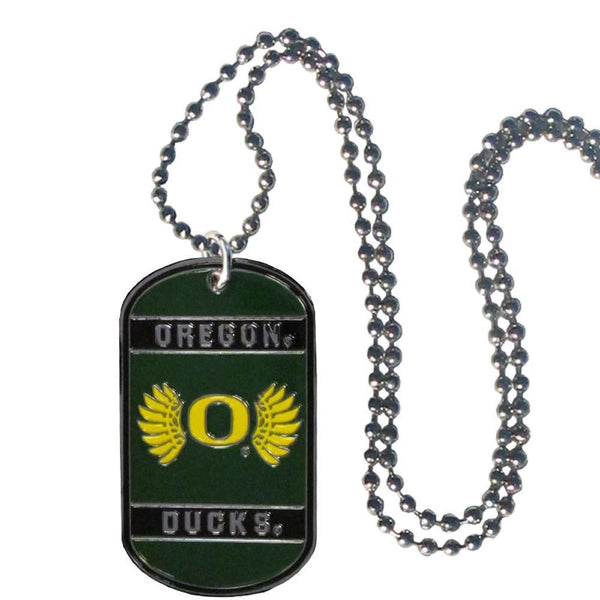 NCAA - Oregon Ducks Tag Necklace-Jewelry & Accessories,Necklaces,Tag Necklaces,College Tag Necklaces-JadeMoghul Inc.