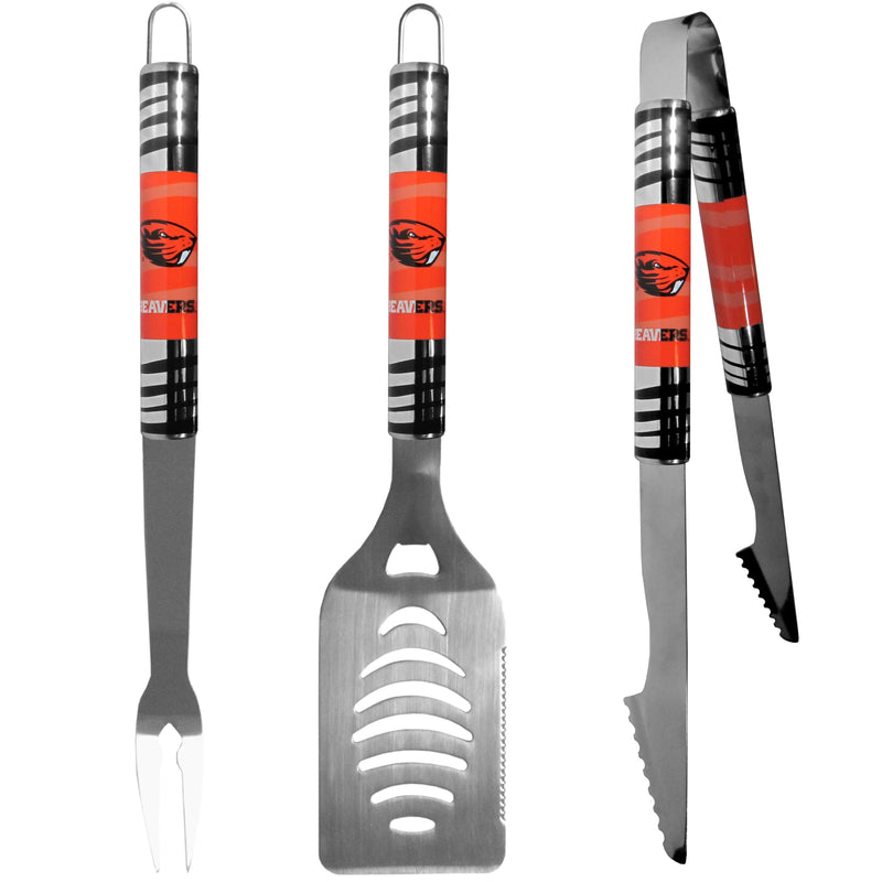 NCAA - Oregon St. Beavers 3 pc Tailgater BBQ Set-Tailgating & BBQ Accessories,BBQ Tools,3 pc Tailgater Tool Set,College 3 pc Tailgater Tool Set-JadeMoghul Inc.