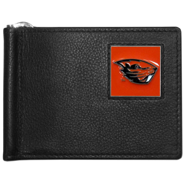 NCAA - Oregon St. Beavers Leather Bill Clip Wallet-Wallets & Checkbook Covers,Bill Clip Wallets,College Bill Clip Wallets-JadeMoghul Inc.