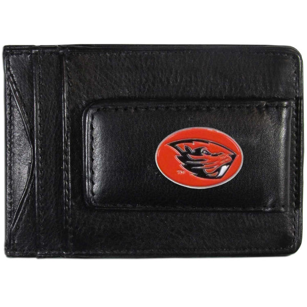 NCAA - Oregon St. Beavers Leather Cash & Cardholder-Wallets & Checkbook Covers,Cash & Cardholders,College Cash & Cardholders-JadeMoghul Inc.