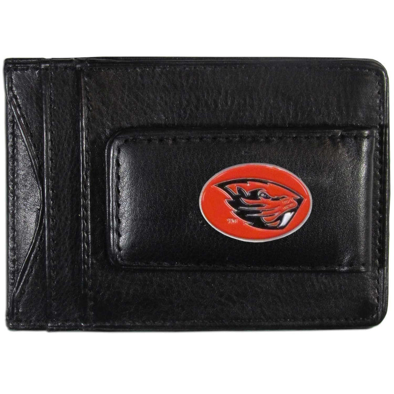 NCAA - Oregon St. Beavers Leather Cash & Cardholder-Wallets & Checkbook Covers,Cash & Cardholders,College Cash & Cardholders-JadeMoghul Inc.