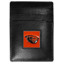 NCAA - Oregon St. Beavers Leather Money Clip/Cardholder-Wallets & Checkbook Covers,Money Clip/Cardholders,Window Box Packaging,College Money Clip/Cardholders-JadeMoghul Inc.