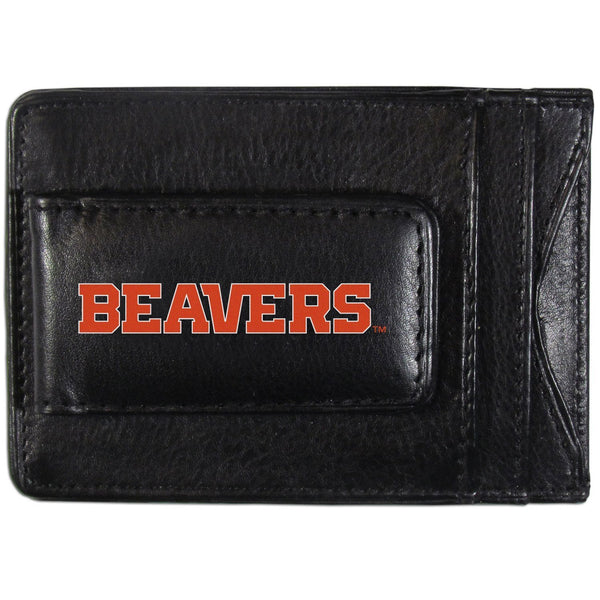NCAA - Oregon St. Beavers Logo Leather Cash and Cardholder-Wallets & Checkbook Covers,College Wallets,Oregon St. Beavers Wallets-JadeMoghul Inc.