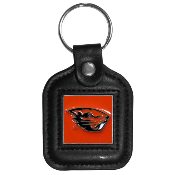 NCAA - Oregon St. Beavers Square Leatherette Key Chain-Key Chains,Leatherette Key Chains,College Leatherette Key Chains-JadeMoghul Inc.