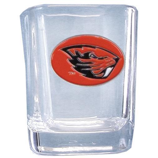 NCAA - Oregon St. Beavers Square Shot Glass-Beverage Ware,Shot Glasses,Square Shot Glasses,College Square Shot Glasses-JadeMoghul Inc.