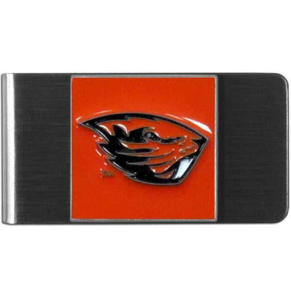 NCAA - Oregon St. Beavers Steel Money Clip-Wallets & Checkbook Covers,Money Clips,Steel Money Clips,College Steel Money Clips-JadeMoghul Inc.