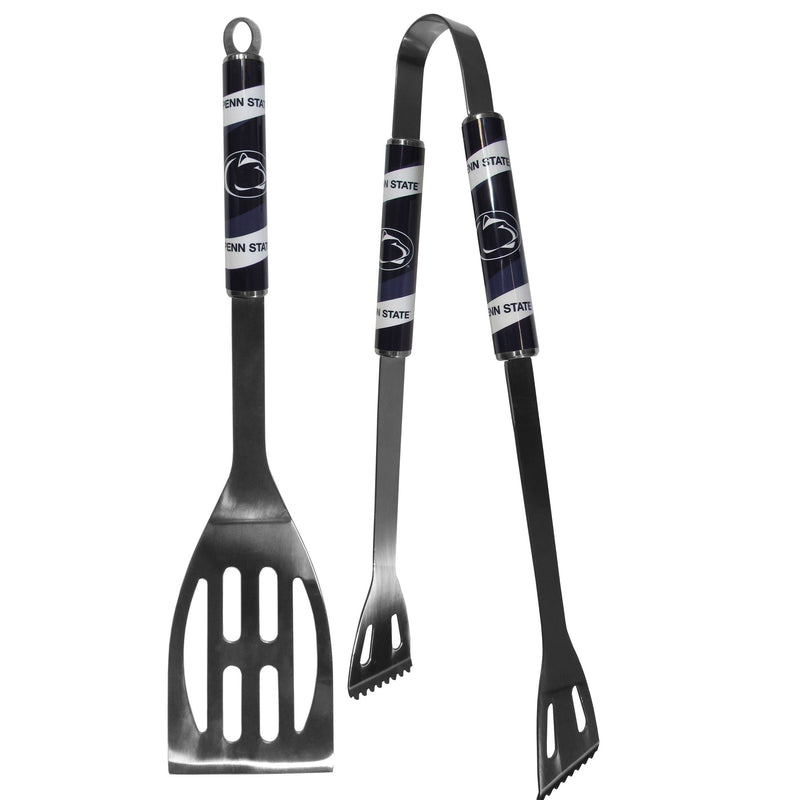 NCAA - Penn St. Nittany Lions 2 pc Steel BBQ Tool Set-Tailgating & BBQ Accessories,BBQ Tools,2 pc Steel Tool Set,College 2 pc Steel Tool Set-JadeMoghul Inc.