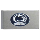 NCAA - Penn St. Nittany Lions Brushed Metal Money Clip-Wallets & Checkbook Covers,Money Clips,Brushed Money Clips,College Brushed Money Clips-JadeMoghul Inc.