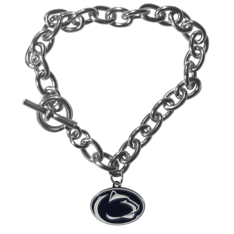 NCAA - Penn St. Nittany Lions Charm Chain Bracelet-Jewelry & Accessories,Bracelets,Charm Chain Bracelets,College Charm Chain Bracelets-JadeMoghul Inc.