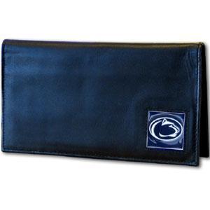 NCAA - Penn St. Nittany Lions Deluxe Leather Checkbook Cover-Wallets & Checkbook Covers,Checkbook Covers,Wallet Checkbook Covers,Window Box Packaging,College Wallet Checkbook Covers-JadeMoghul Inc.