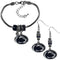NCAA - Penn St. Nittany Lions Euro Bead Earrings and Bracelet Set-Jewelry & Accessories,College Jewelry,Penn St. Nittany Lions Jewelry-JadeMoghul Inc.
