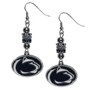 NCAA - Penn St. Nittany Lions Euro Bead Earrings-Jewelry & Accessories,Earrings,Euro Bead Earrings,College Euro Bead Earrings-JadeMoghul Inc.