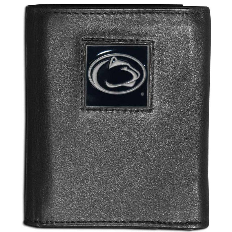 NCAA - Penn St. Nittany Lions Leather Tri-fold Wallet-Wallets & Checkbook Covers,Tri-fold Wallets,Tri-fold Wallets,College Tri-fold Wallets-JadeMoghul Inc.