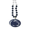 NCAA - Penn St. Nittany Lions Mardi Gras Necklace-Jewelry & Accessories,College Jewelry,College Necklaces,Mardi Gras Bead Necklaces-JadeMoghul Inc.