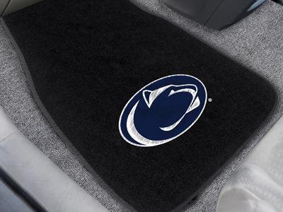 Rubber Car Mats NCAA Penn State 2-pc Embroidered Front Car Mats 18"x27"