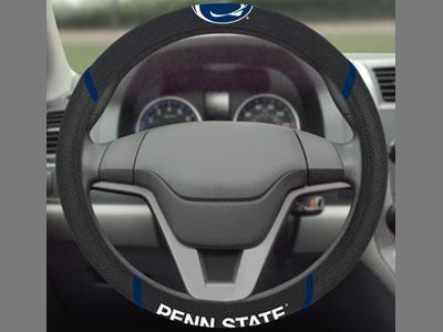 Custom Rugs NCAA Penn State Steering Wheel Cover 15"x15"