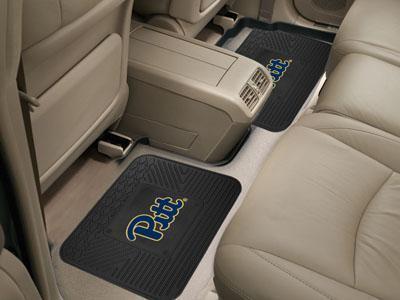 Rubber Floor Mats NCAA Pittsburgh 2-pc Utility Car Mat 14"x17"