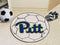 Small Round Rugs NCAA Pittsburgh Soccer Ball 27" diameter