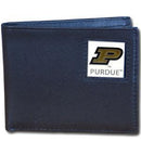 NCAA - Purdue Boilermakers Leather Bi-fold Wallet Packaged in Gift Box-Wallets & Checkbook Covers,Bi-fold Wallets,Gift Box Packaging,College Bi-fold Wallets-JadeMoghul Inc.
