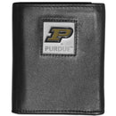 NCAA - Purdue Boilermakers Leather Tri-fold Wallet-Wallets & Checkbook Covers,Tri-fold Wallets,Tri-fold Wallets,College Tri-fold Wallets-JadeMoghul Inc.