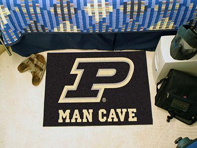 Outdoor Rugs NCAA Purdue 'P' Man Cave Starter Rug 19"x30"