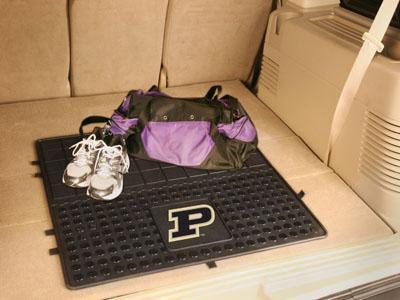 Custom Car Mats NCAA Purdue 'P' Vinyl Cargo Trunk Mat 31"x31"