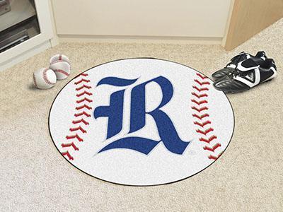 Round Rugs NCAA Rice Baseball Mat 27" diameter