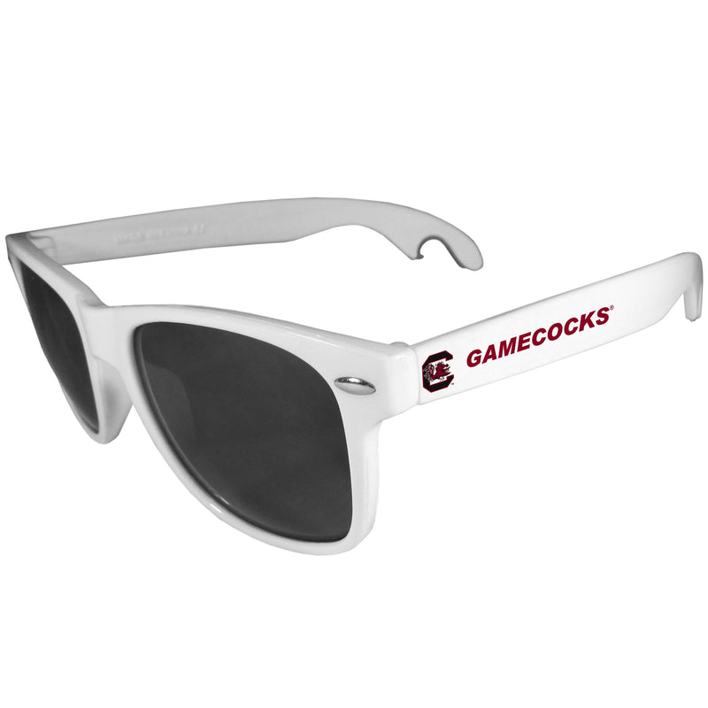 NCAA - S. Carolina Gamecocks Beachfarer Bottle Opener Sunglasses, White-Sunglasses, Eyewear & Accessories,College Eyewear,S. Carolina Gamecocks Eyewear-JadeMoghul Inc.