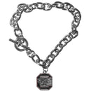 NCAA - S. Carolina Gamecocks Charm Chain Bracelet-Jewelry & Accessories,Bracelets,Charm Chain Bracelets,College Charm Chain Bracelets-JadeMoghul Inc.