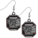 NCAA - S. Carolina Gamecocks Chrome Dangle Earrings-Jewelry & Accessories,Earrings,Dangle Earrings,Dangle Earrings,College Dangle Earrings-JadeMoghul Inc.