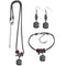 NCAA - S. Carolina Gamecocks Euro Bead Jewelry 3 piece Set-Jewelry & Accessories,College Jewelry,S. Carolina Gamecocks Jewelry-JadeMoghul Inc.