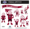 NCAA - S. Carolina Gamecocks Family Decal Set Large-Automotive Accessories,Decals,Family Character Decals,Large Family Decals,College Large Family Decals-JadeMoghul Inc.