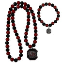 NCAA - S. Carolina Gamecocks Fan Bead Necklace and Bracelet Set-Jewelry & Accessories,College Jewelry,S. Carolina Gamecocks Jewelry-JadeMoghul Inc.